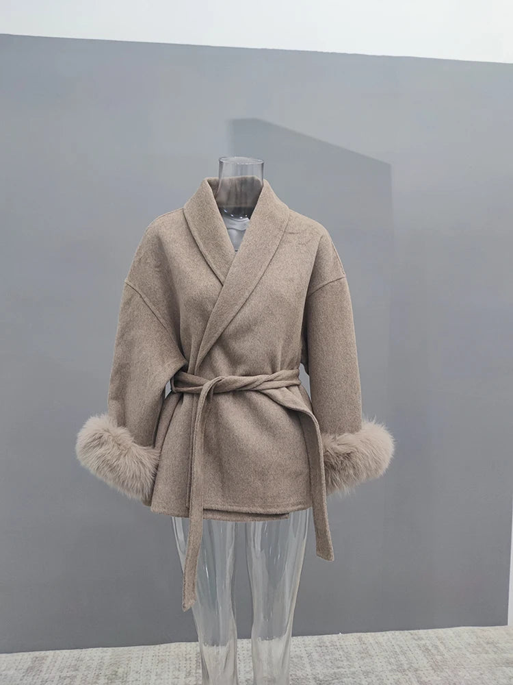 Long Sleeve Woolen Coat